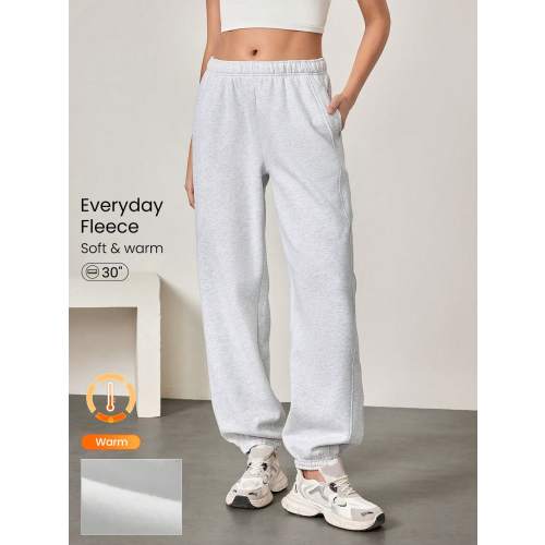 30'' Everyday Fleece Be Comfy Oversized Fit Adjustable Drawstring Waist Basic Joggers With Side Pockets Daily Casual Fall Winter