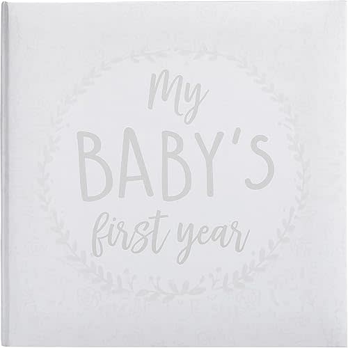 Kate & Milo Baby’s First Year Baby Memory Journal, Gender-Neutral Baby Keepsake, Baby Milestone Memory Book Baby Journal, Gray