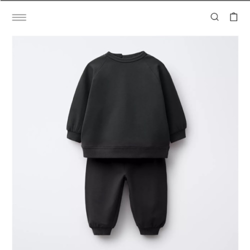 SWEATSHIRT AND JOGGER PANTS SET - Black | ZARA United States