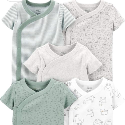 Simple Joys by Carter's Unisex Baby 5-pack Side Snap Short-sleeve Bodysuit