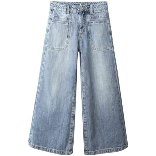 KIDSCOOL SPACE Girls Jeans, 12M-14T Wide-Leg Palazzo Denim Pants