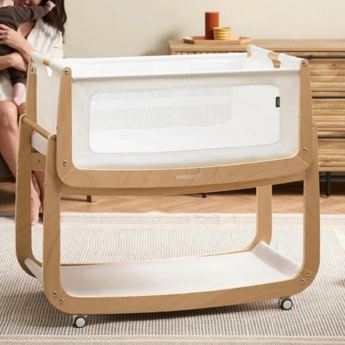 SnuzPod5 Bedside Crib - Natural