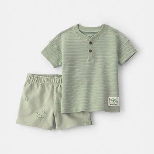 Baby Boy Carter's 2-Piece Frog Top & Short Set