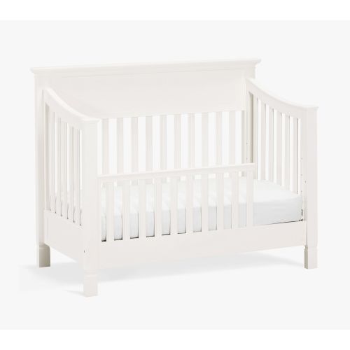 Larkin Camelback 4-in-1 Convertible Crib, Simply White, White Glove Delivery