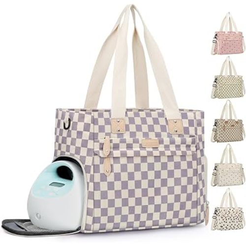 Pritent Baby Diaper Bag Tote,Waterproof Maternity Breast Pump Bags for Mom