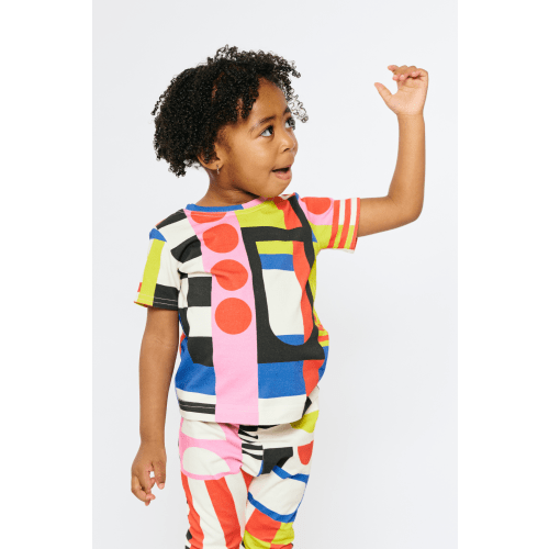 Colorful Organic Baby T-shirt | Bold Bauhaus – Lilla Barn Clothing