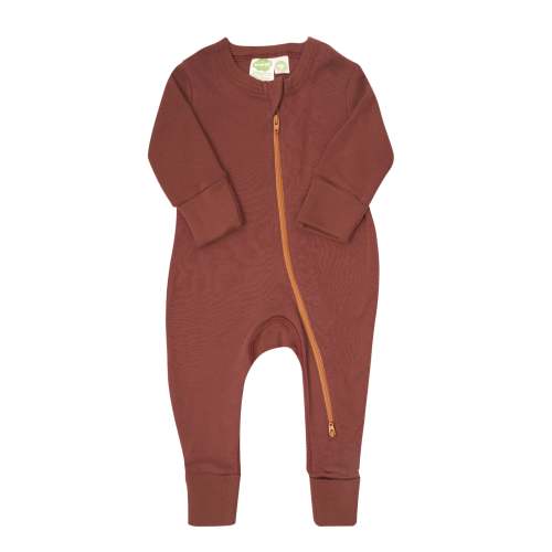 Organic Essentials '2-Way' Zip Romper - Long Sleeve
