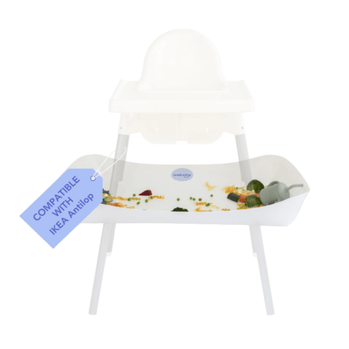 Catchy The Food Catcher For High Chairs, White, For IKEA Antilop High Chair