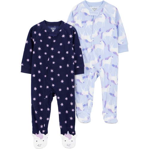 Carter's Child of Mine Toddler Pajama Sleeper, 2 Pack, One-Piece, Sizes 12M-5T