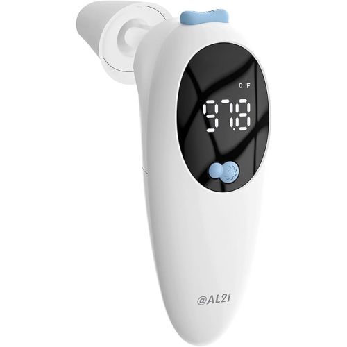 @AL21 3-in-1 Baby Thermometer, Ear Thermometer for Adults, Kids, and Baby - Digital Forehead, Ear & Object Fever Thermometer with 32 Memory Recalls, 1s Instant Accuracy, High Temp Beep Alert