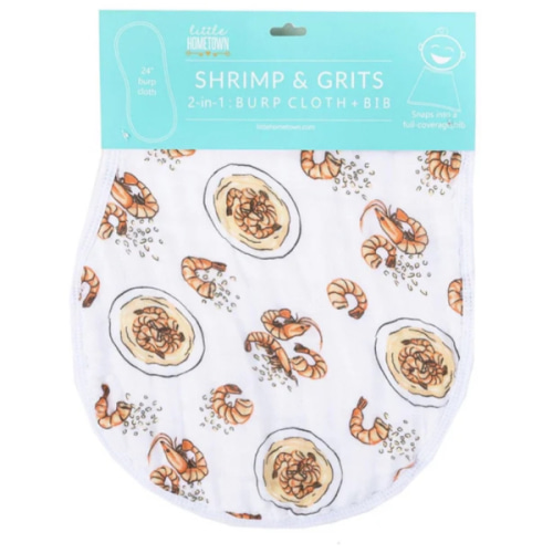 Baby Burp Cloth & Bib Combo: Soft & Absorbent 2-in-1 Gift – Little Hometown
