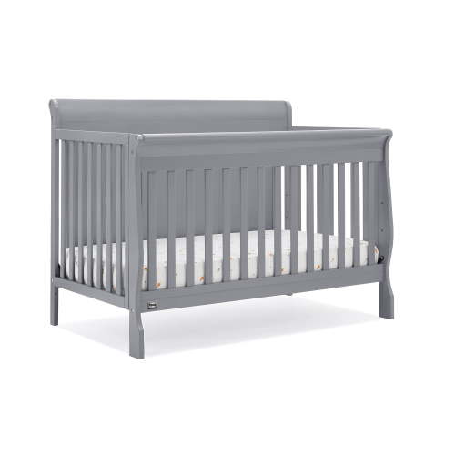 Simmons Kids Carter 6-in-1 Convertible Crib - Greenguard Gold Certified, Grey