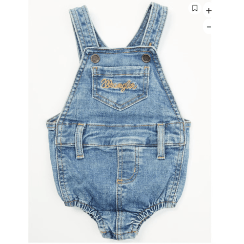 Wrangler Infant Boys' Boot Barn Exclusive Denim Overall Onesie