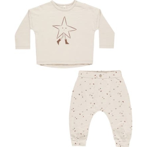 Kids' Twinkle Star Print T-Shirt & Joggers Set
