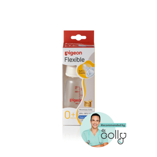 Pigeon Flexible™ Bottle GLASS 120ml - Glass Baby Bottles – Pigeon Australia