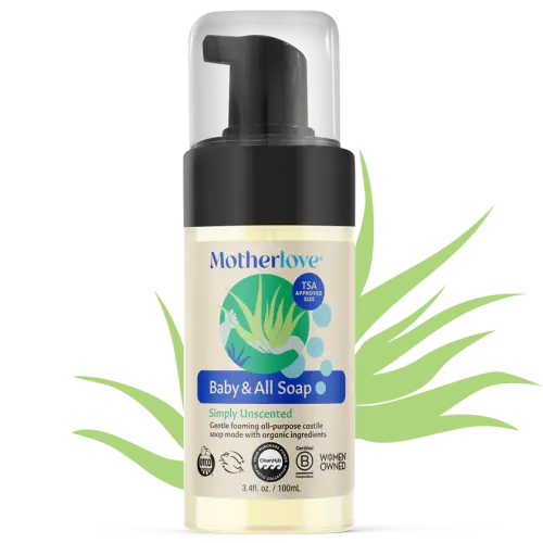 Baby & All Non-Toxic Foaming Castile Soap - Simply Unscented – Motherlove Herbal Company