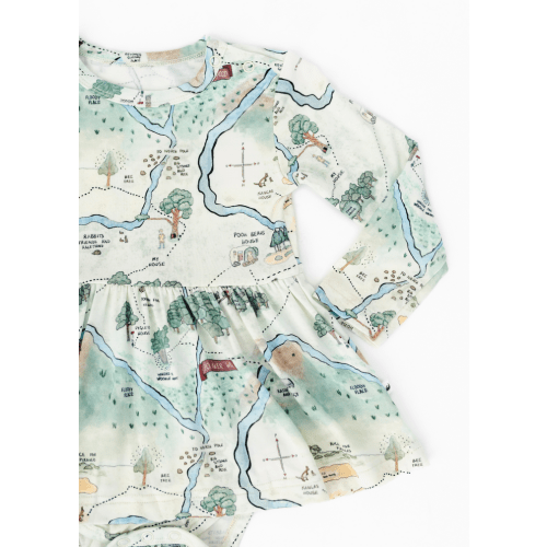 Hundred Acre Woods Long Sleeve Baby Dress – Little Crowns & Capes