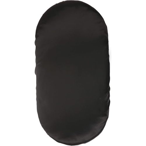 Pro Goleem Satin Bassinet Sheet Great for Baby Hair Soft Silk Feeling Sheet for Cradle or Bassinet Pad&Mattress for Boys and Girls Gift for Newborn and Infant Black