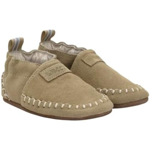 Robeez Baby Boys and Unisex Soft Soles Slip-Resistant Crib Shoes Slippers Moccasins for Infant and Toddler, 0-24 Months