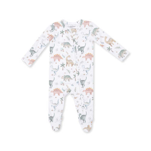 2-Way Zip Footie, Sweet Baby Dinos