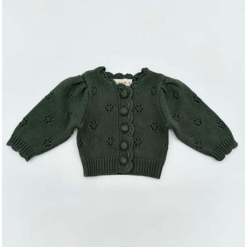 Anita Cardigan – Olive and Cradle 0-3 mths