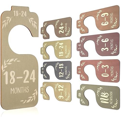 8 PCS Baby Closet Dividers,Baby Closet Organizer,Baby Size Closet Dividers,Nursery Closet Dividers