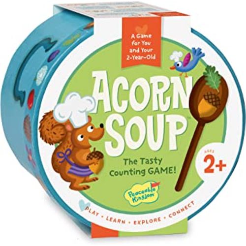 Peaceable Kingdom Acorn Soup Game - Educational Games for Toddlers, Includes Instructions and Parent Guide - 2 Year Old and Up