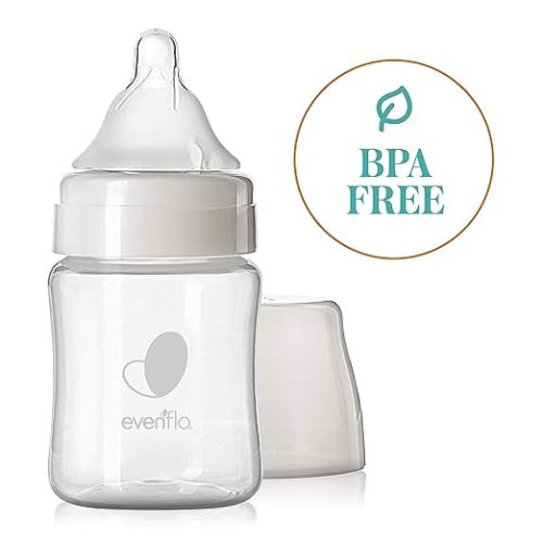 Evenflo Feeding Premium Proflo Venting Balance Plus Wide Neck Baby, Newborn and Infant Bottles - Developed by Pediatric Feeding Specialists - 5 Ounce (Pack of 6) - 6 Count (Pack of 1)