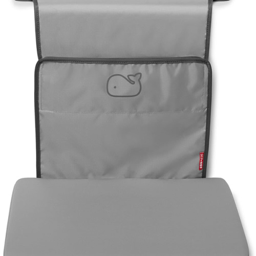 Skip Hop Baby Bath All-in-One Elbow Saver and Kneeler, Moby, Grey