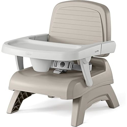 Chicco Bento Booster 3-in-1 Portable Booster Seat for Table, Feeding Seat and Toddler Chair for Babies and Toddlers, for Children up to 50 lbs., Lightweight, Compact Fold, Oat/Beige