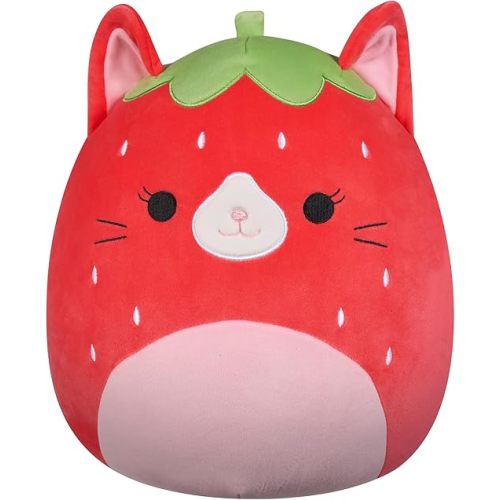 Squishmallows Original 12-Inch Olma Strawberry Cat - Official Jazwares Plush (Medium-Sized)