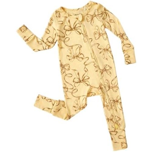 PATPAT Baby Clothes with Premium Soft Wool, Footie Pajama for Baby Boy Girl, Tencel Lyocell Romper Sleeper with 2-Way Zipper