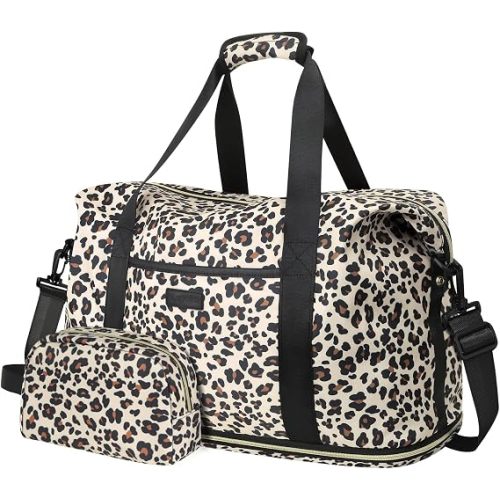 Expandable Travel Duffle Bag Weekender Overnight Bags for Women Men | 32L Duffel Bag,Waterproof Carry on Bag,Hospital Bag for Labor Delivery,With Toiletry Bag,Gym,Airplane Travel