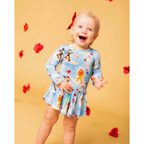 The Wizard of Oz™ Long Sleeve Ruffle Dress