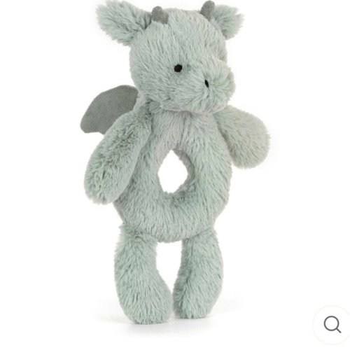 Jellycat - Ring Rattle | Bashful Dragon