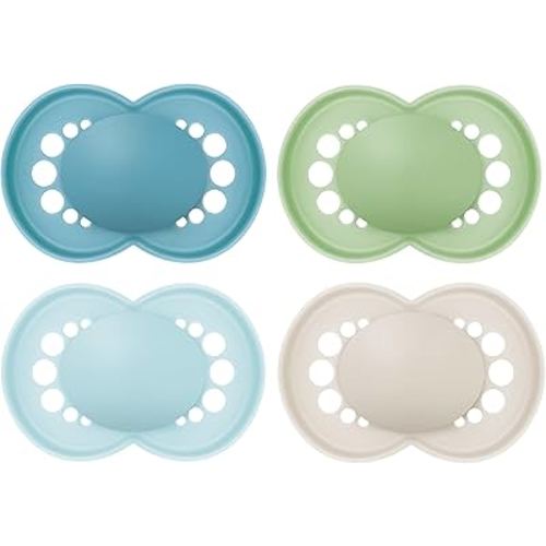 MAM Original Matte Pacifier, 1 sterilzing case, Baby Pacifier, Best Pacifiers for Breastfed Babies, 6-16 Months, Boy