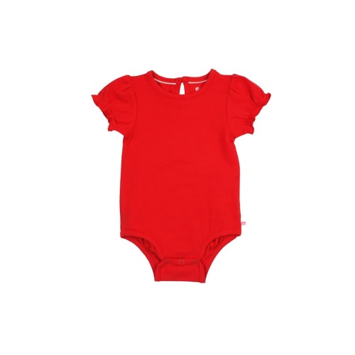 Baby/Toddler Girls Knit Puff Short Sleeve Bodysuit
