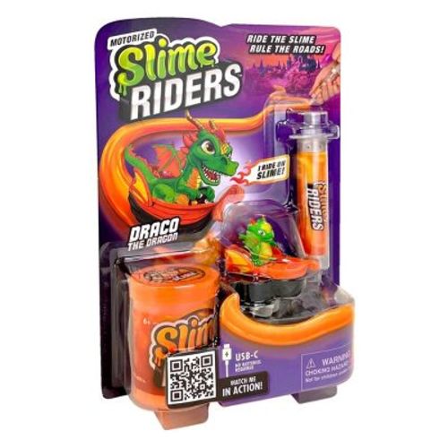 ArtSkills Slime Riders - Slime Toy Race Track Builder with Motorized Rechargeable Car - Draco The Dragon