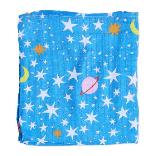 Stars And Moon Bamboo Swaddle