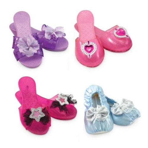 Melissa & Doug Role Play Collection - Step In Style! Dress-Up Shoes Set : Christmas Birthday Kids Footwear