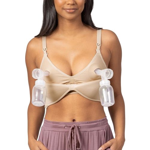 Kindred Bravely Sublime Contour Pumping Bra Hands Free, Nursing Bras for Breastfeeding, Wire Free Maternity Bra