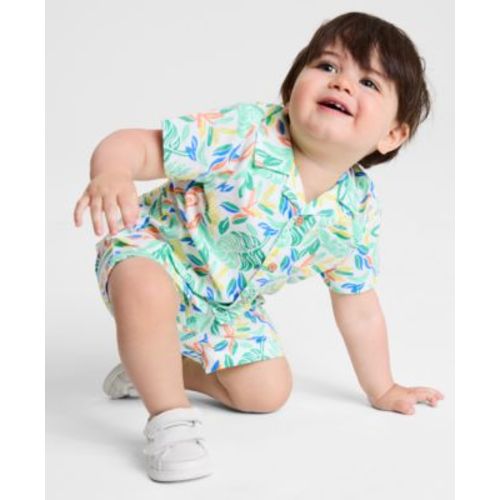 Baby Boys Tropical-Print Shirt & Shorts, 2 Piece Set, Exclusively at Macy's