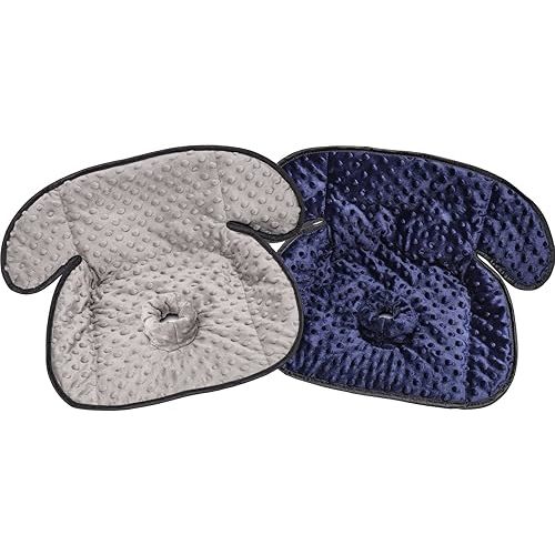 Piddle pad Car Seat Protector - Car Seat Saver Stroller Potty Pad, Baby Car Seat Cover, Car Seat Waterproof Liner for Potty Training Prevent Dipper Leaking 20x15 inch Black 2PCS(Blue+Gray)