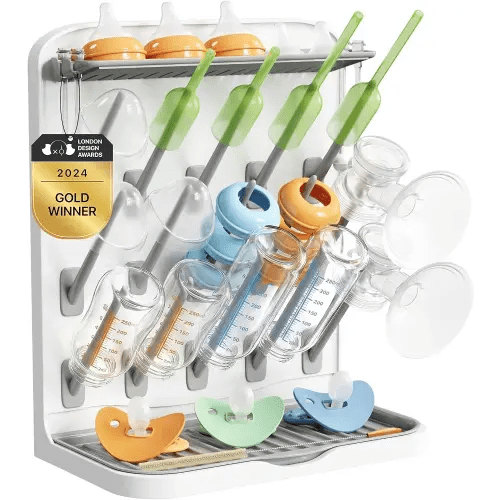 Lifewit 15-Hooks Baby Bottle Drying Rack for Countertop