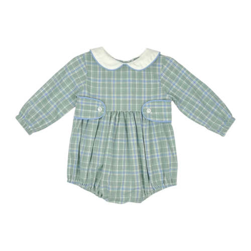 EDWARD BUBBLE L/S - SAGE/ PERI PLAID