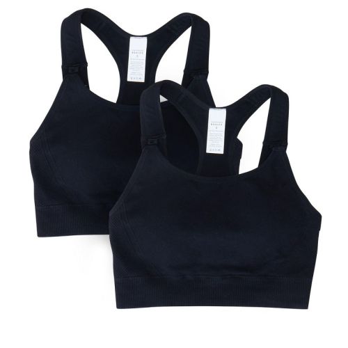 Ingrid & Isabel Maternity Seamless Nursing Sports Bra Bundle 2 Pack