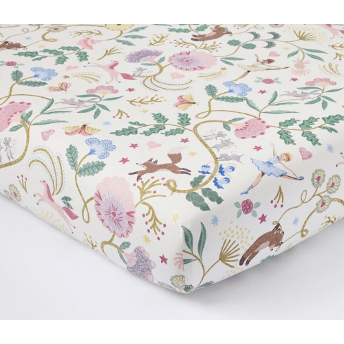 Storybook Friends Organic Cot Fitted Sheet | Pottery Barn Kids Australia