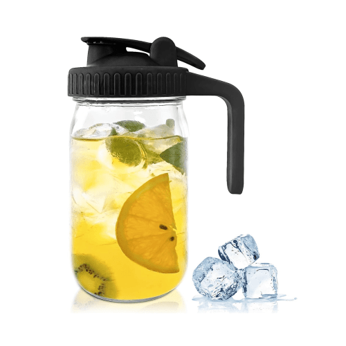 32Oz Mason Jar Pour Spout Lid -Glass Pitcher with Lid ,Breast Milk Pitcher,Seal for Juice,Milk,Coffee,Tea,Lemonade,Drink - Walmart.ca