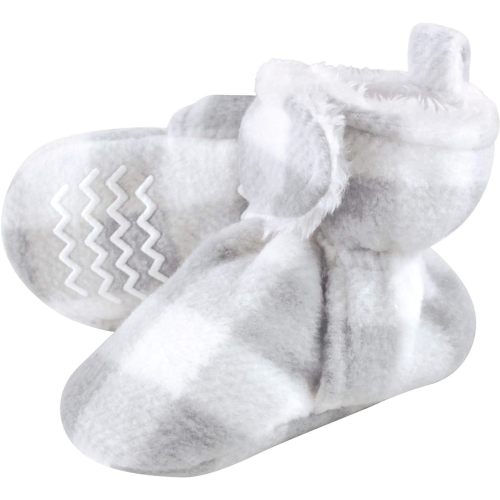 Hudson Baby Unisex Baby Cozy Fleece and Faux Sherpa Booties