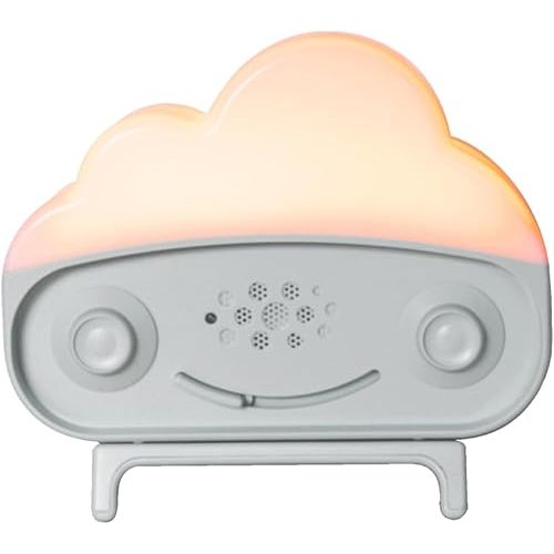 Happiest Baby SNOObie Smart White Noise Machine - Portable Baby Sound Machine with Night Light - 12 Soothing Sounds for Sleep Training, Grey